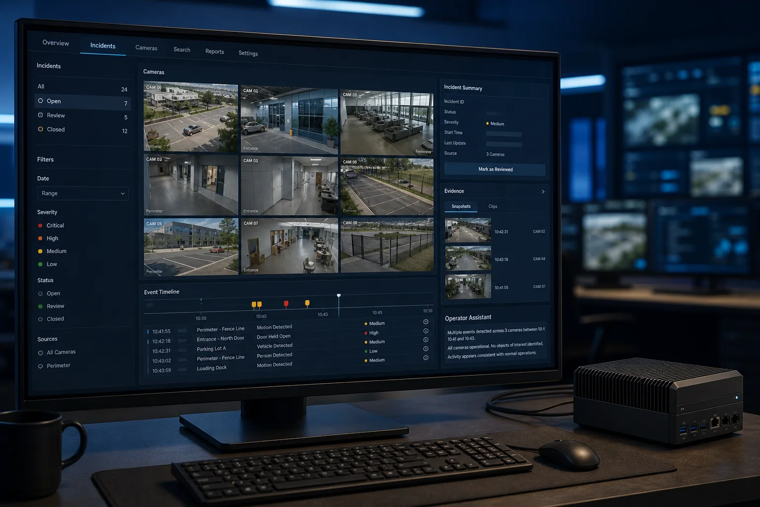 AI incident intelligence and response dashboard