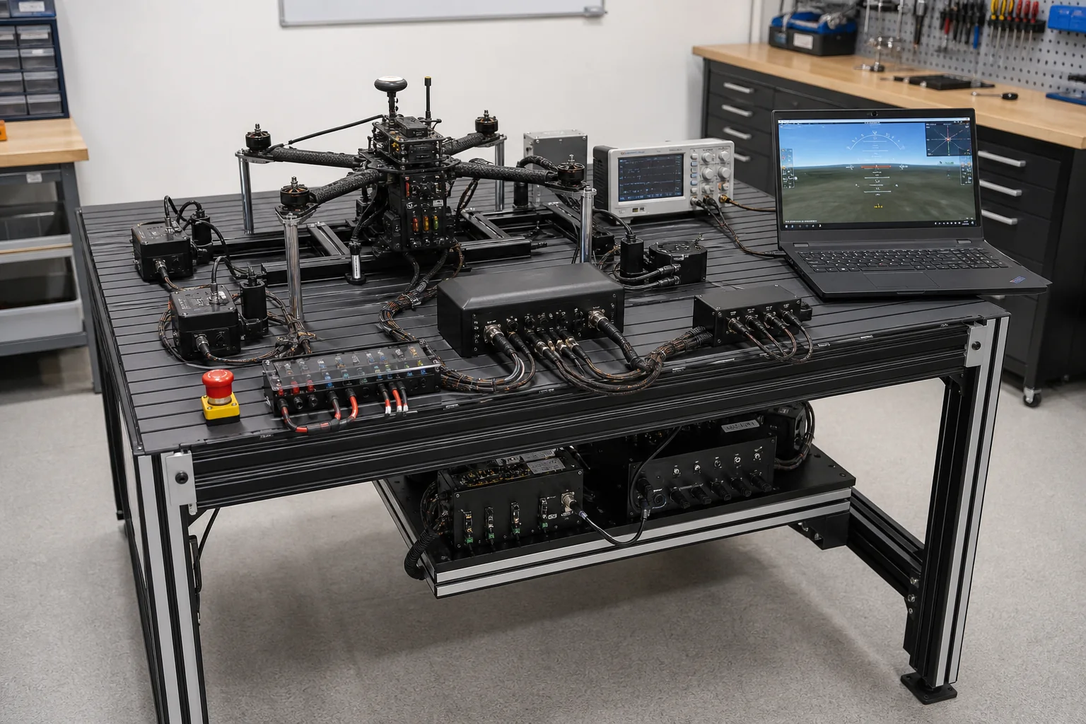 PX4 and ArduPilot hardware in the loop simulation bench