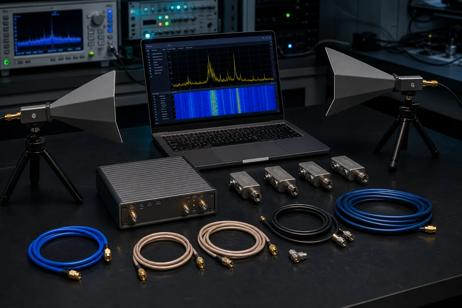 Authorized RF interference test and monitoring equipment