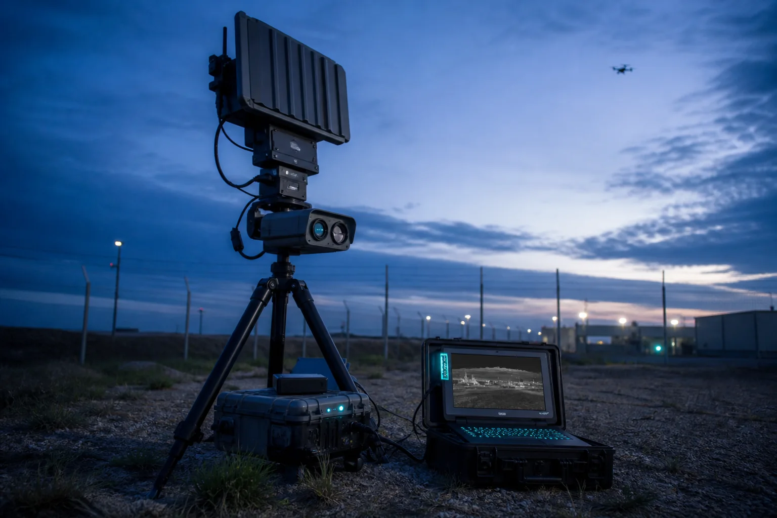 RF and vision based drone detection station